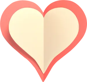 Paper Texture Heart Graphic PNG Image