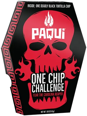 Paqui One Chip Challenge Packaging PNG Image