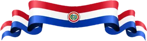 Paraguay Flag Ribbon PNG Image