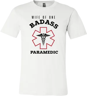 Paramedic Spouse Pride T Shirt PNG Image