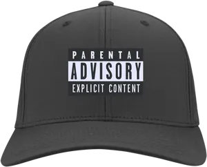 Parental Advisory Explicit Content Cap PNG Image