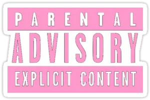 Parental Advisory Explicit Content Label PNG Image