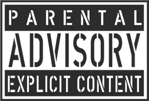 Parental Advisory Explicit Content Label PNG Image