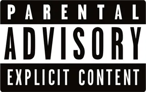 Parental Advisory Explicit Content Label PNG Image