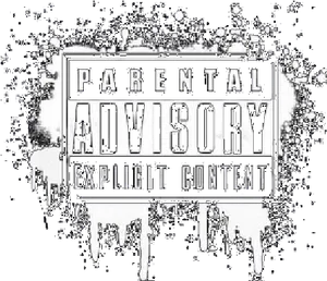 Parental Advisory Explicit Content Sign PNG Image