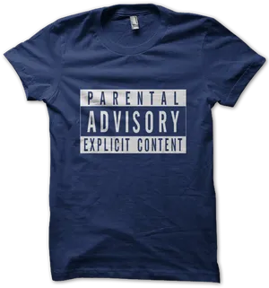 Parental Advisory Explicit Content T Shirt PNG Image