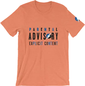 Parental Advisory Explicit Content Tshirt PNG Image