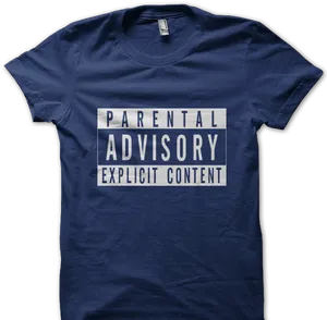 Parental Advisory Explicit Content Tshirt PNG Image