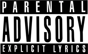 Parental Advisory Explicit Lyrics Label PNG Image