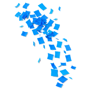 Parisian Blue Confetti Toss Png 3 PNG Image