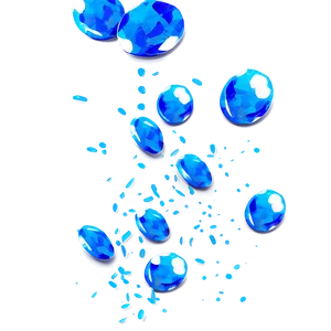 Parisian Blue Confetti Toss Png Smq PNG Image