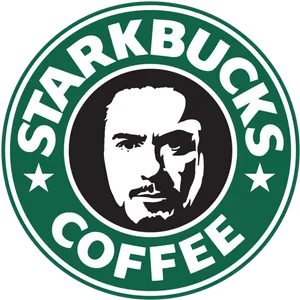 Parody Coffee Brand Logo PNG Image