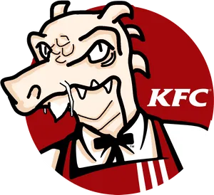 Parody K F C Logo Cartoon Character PNG Image