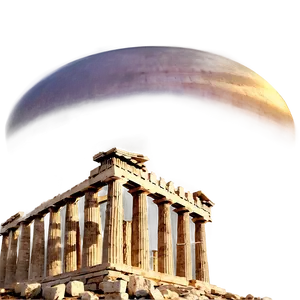 Parthenon At Sunset Png Blp16 PNG Image