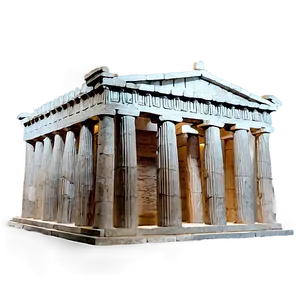 Parthenon Night View Png Fnl PNG Image