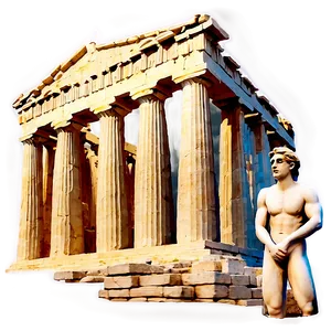 Parthenon Night View Png Nsf PNG Image