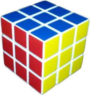 Partially Solved Rubiks Cube PNG Image