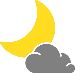 Partly_ Cloudy_ Night_ Icon PNG Image