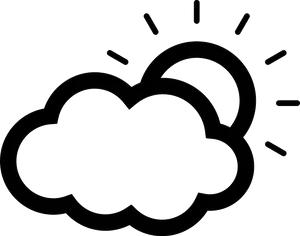 Partly Cloudy Weather Icon PNG Image