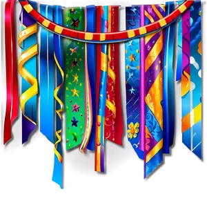 Party Background Streamers Png Kcs PNG Image