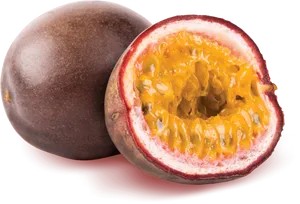 Passion Fruit Close Up PNG Image