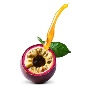 Passion Fruit Juice Drizzle Png Gic69 PNG Image