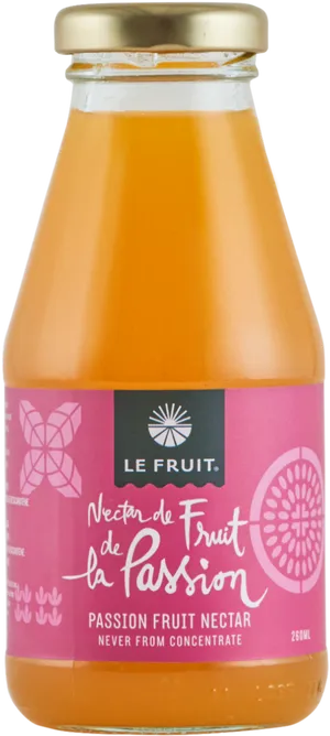 Passion Fruit Nectar Bottle PNG Image