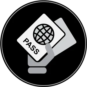 Passport Icon Hand Holding PNG Image