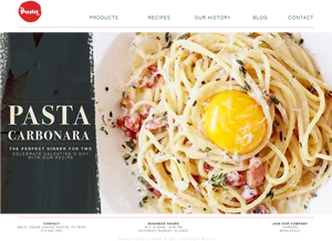 Pasta Carbonara Valentines Promotion PNG Image