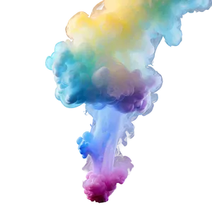 Pastel Color Smoke Splash Png Qbh PNG Image