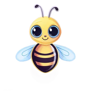 Pastel Cute Bee Png Pmf90 PNG Image