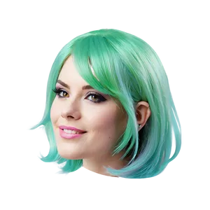 Pastel Green Hair Dream Png 06282024 PNG Image