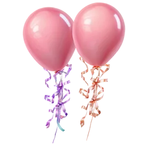 Pastel Pink Balloons Set Png Xnh50 PNG Image