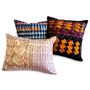 Patchwork Throw Pillows Png Ktw PNG Image