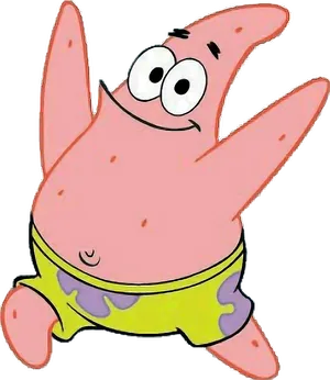 Patrick_ Star_ Happy_ Expression PNG Image