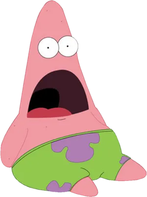 Patrick_ Star_ Surprised_ Expression PNG Image