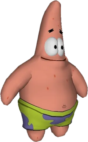 Patrick Star3 D Model PNG Image