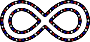 Patriotic Infinity Loop PNG Image