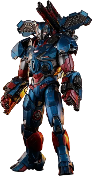 Patriotic Mech Suit PNG Image