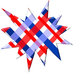 Patriotic Starburst Graphic PNG Image