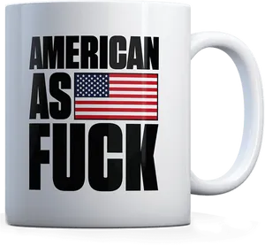 Patriotic Statement Coffee Mug PNG Image