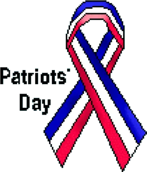 Patriots Day Ribbon PNG Image