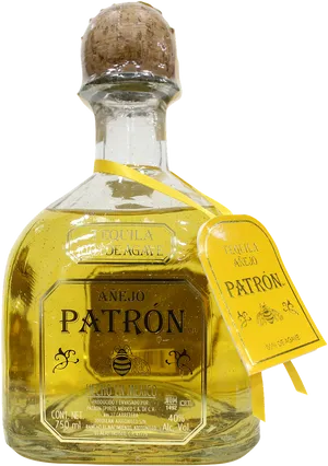 Patron Anejo Tequila Bottle PNG Image