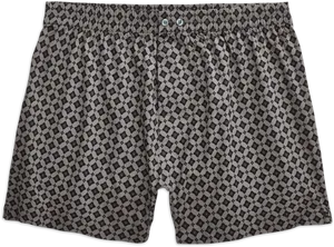 Patterned Boxer Shorts PNG Image