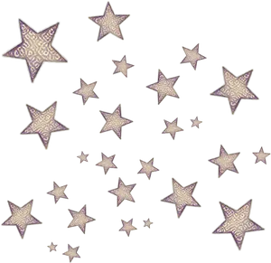 Patterned Star Tattoo Designs PNG Image