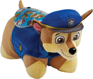 Paw Patrol Chase Plush Toy PNG Image