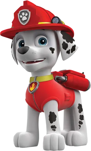 Paw Patrol Fire Pup Clipart.png PNG Image