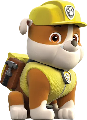 Paw Patrol Rubble Clipart PNG Image