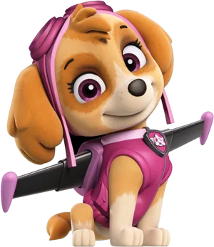 Paw Patrol Skye Character Image PNG Image