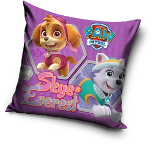 Paw Patrol Skyeand Everest Cushion PNG Image